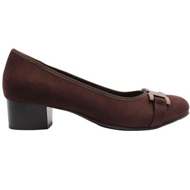 JANA 22369 LOW COURT SHOE - BROWN SUEDE
